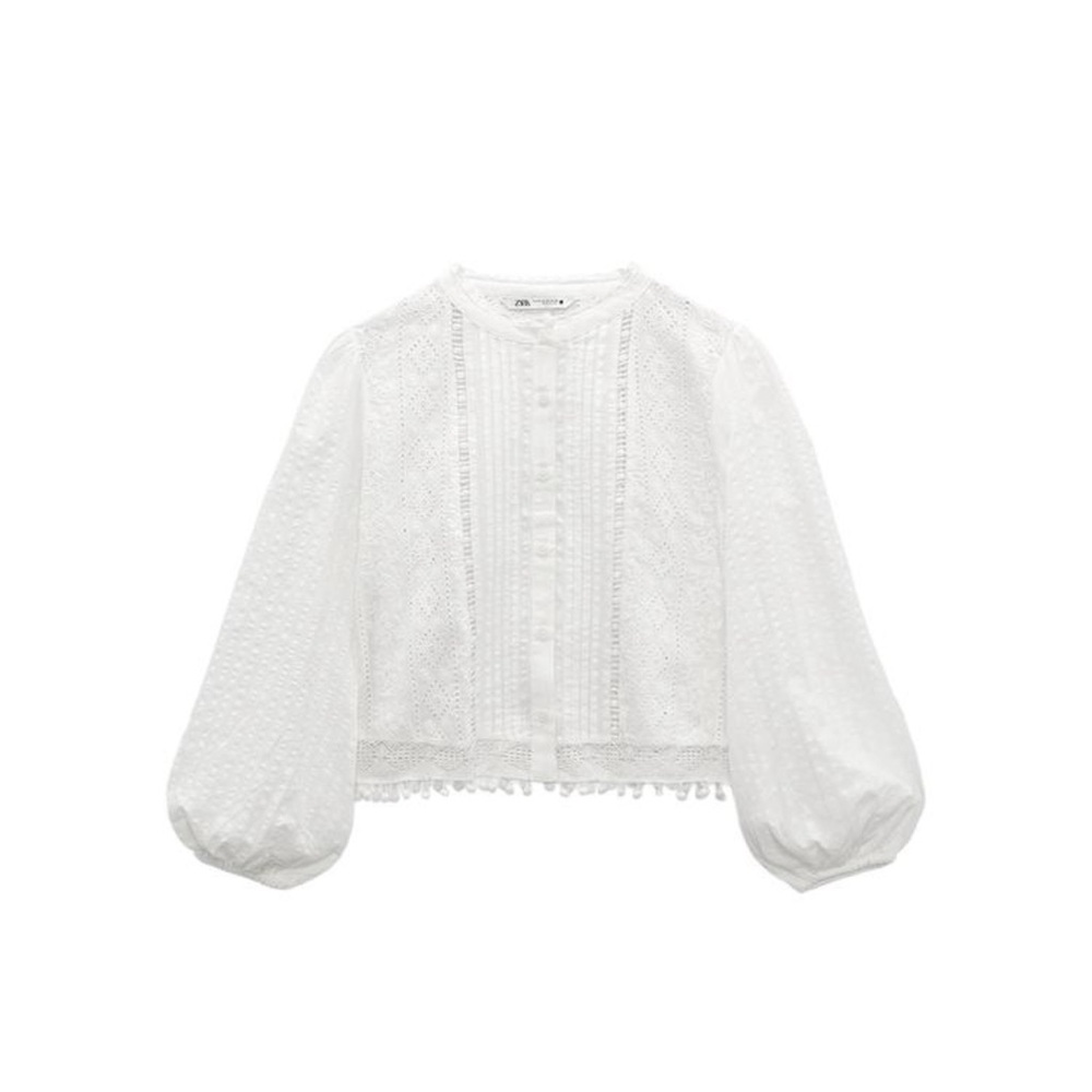 Zara Embroidered Blouse